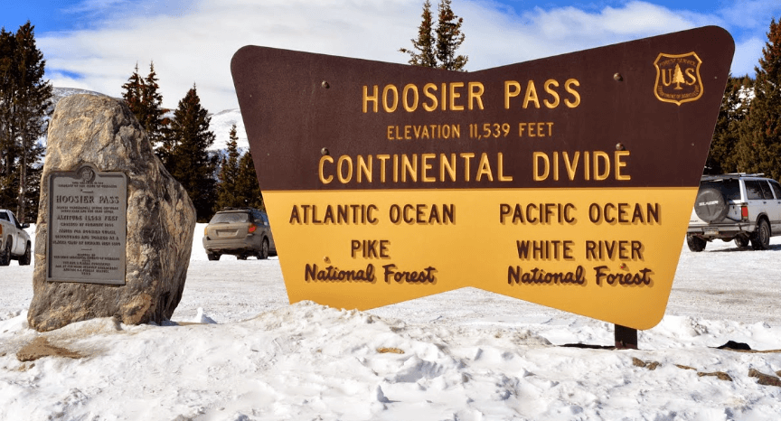 hoosier peak parking lot marker